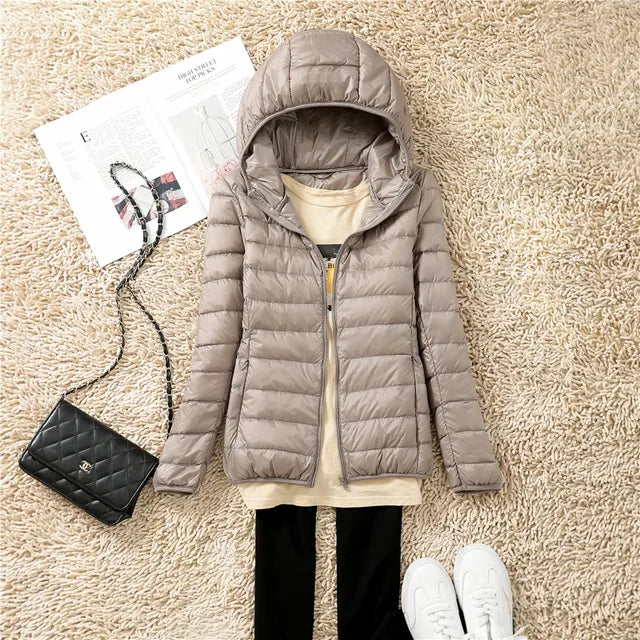 Nia packable hooded puffer coat – image 11