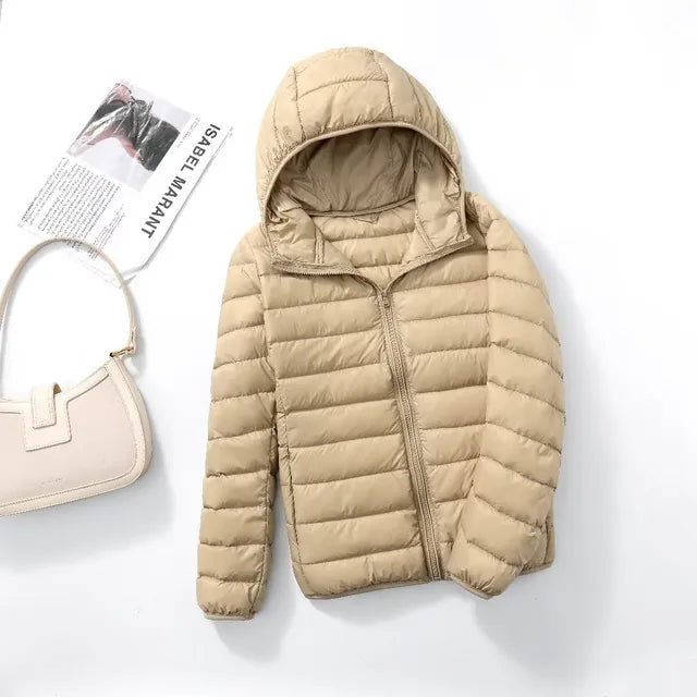 Nia packable hooded puffer coat – image 10