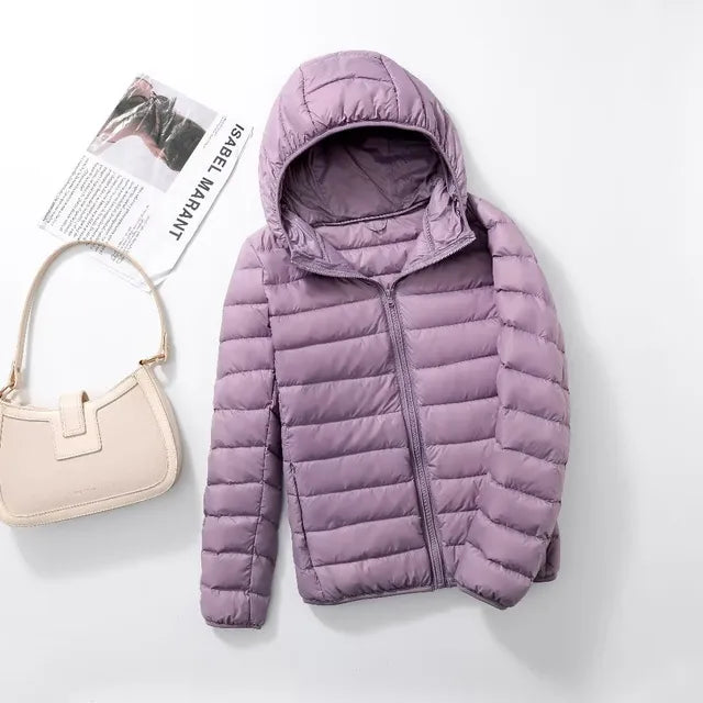 Nia packable hooded puffer coat – image 8