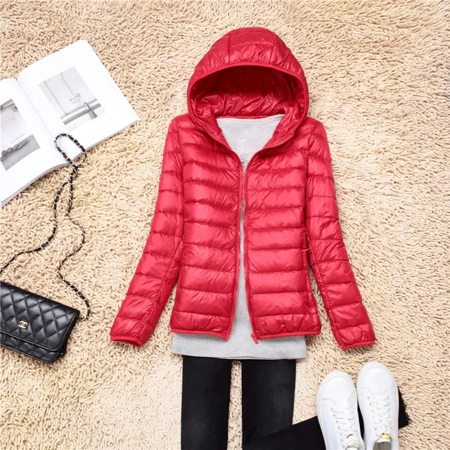 Nia packable hooded puffer coat – image 7