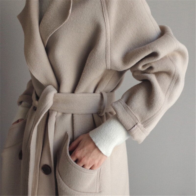 Sian long wool coat