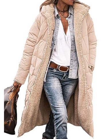 Seraphine reversible teddy lined hooded long coat – image 12