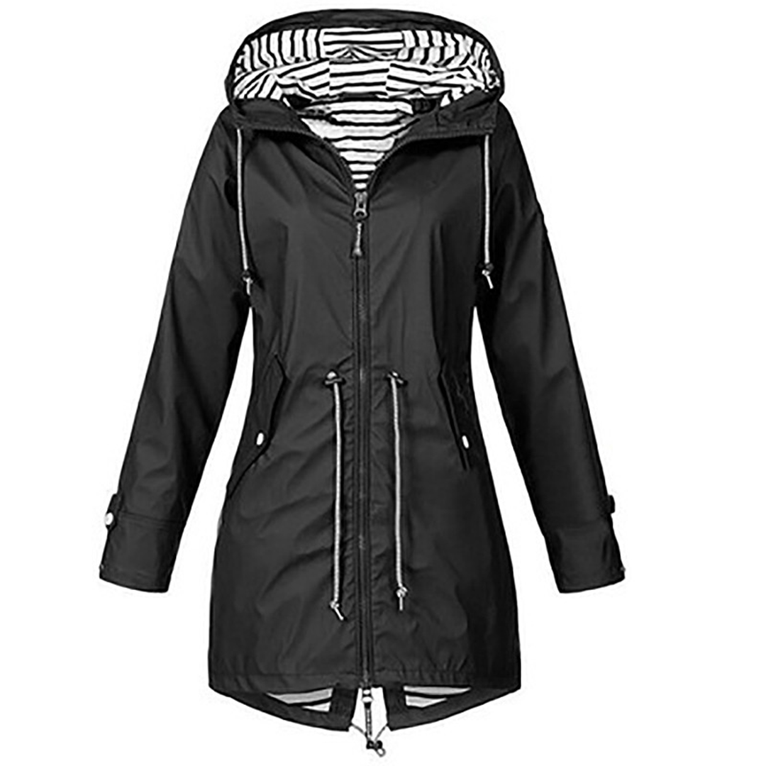 Saoirse long waterproof hooded raincoat – image 10