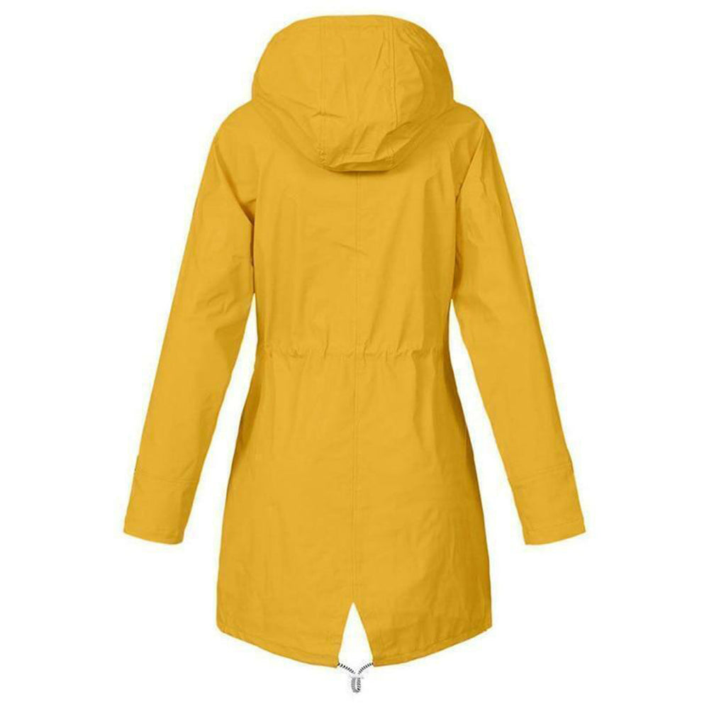 Saoirse long waterproof hooded raincoat – image 2