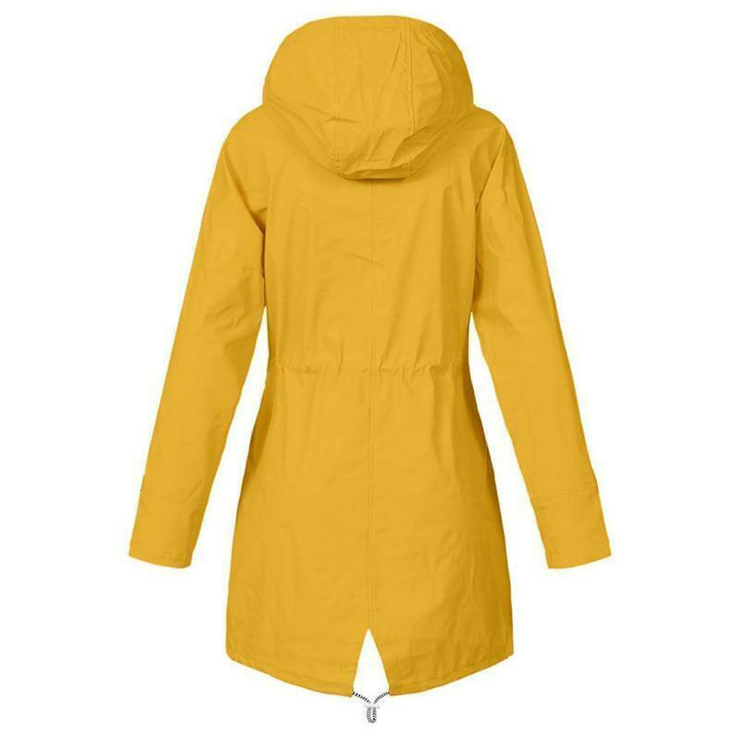 Saoirse long waterproof hooded raincoat – image 2