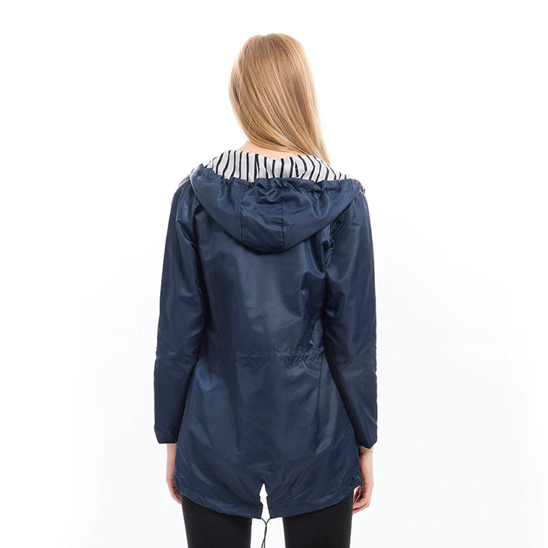 Saoirse long waterproof hooded raincoat – image 5