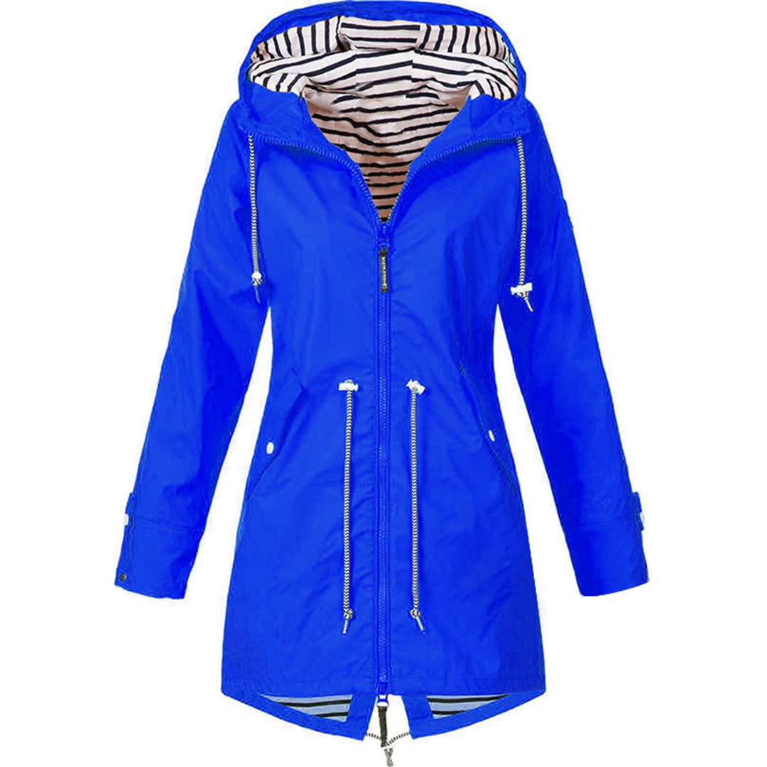 Saoirse long waterproof hooded raincoat – image 9