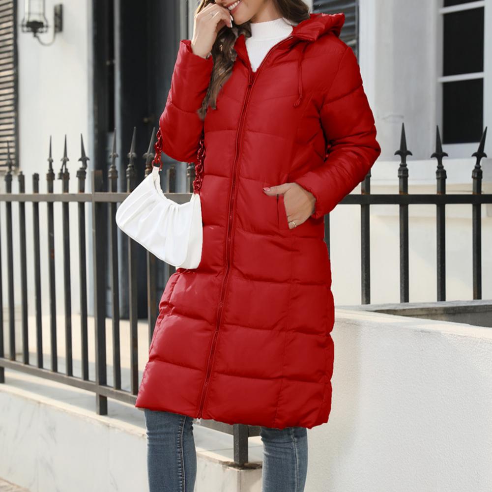 Gisele long hooded padded puffer coat – image 2
