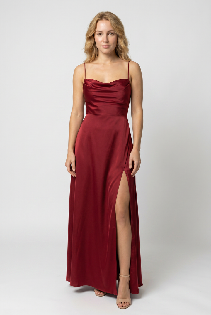 Winifred high slit maxi dress