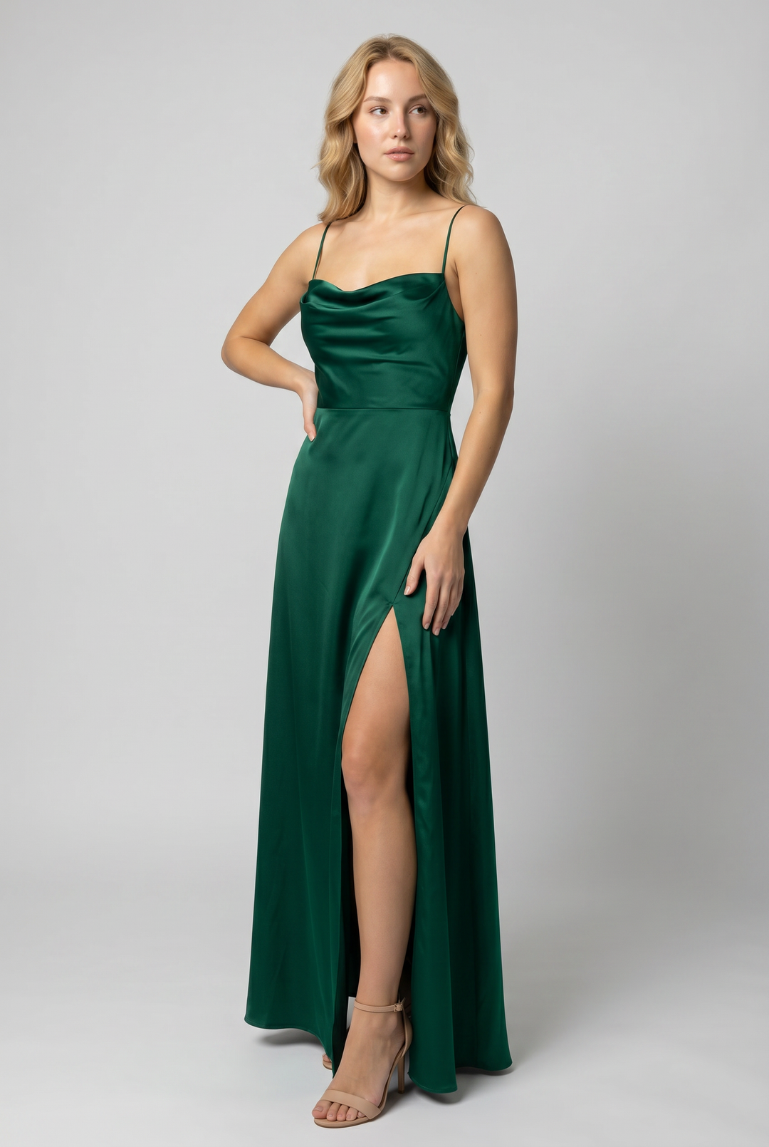 Winifred high slit maxi dress – image 7