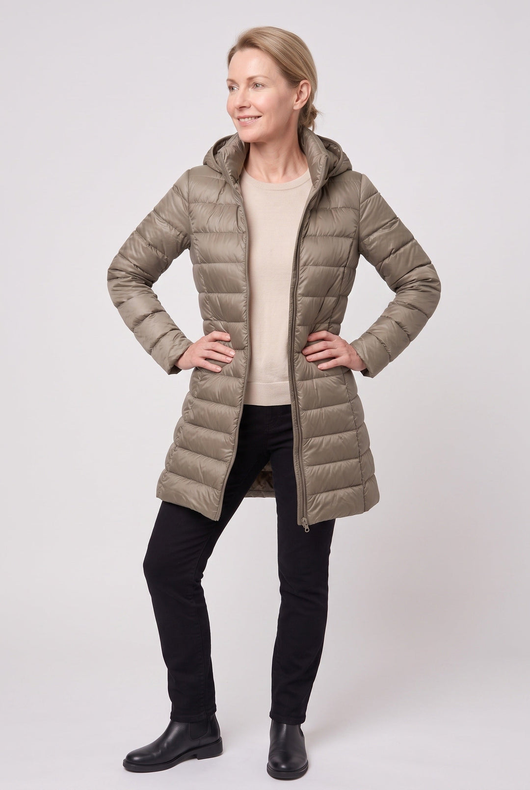 Tansy hooded longline puffer jacket – image 8