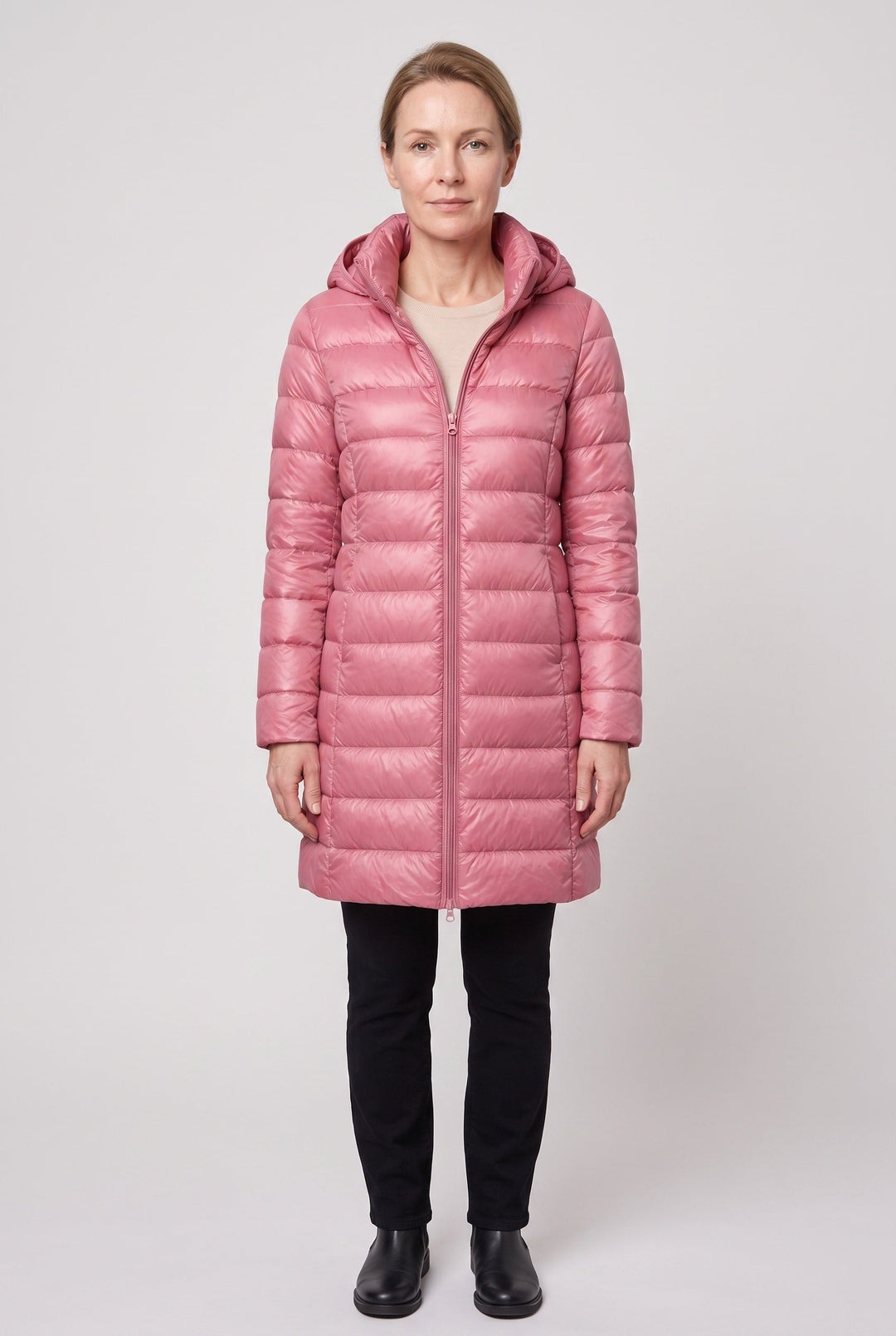 Tansy hooded longline puffer jacket – image 3