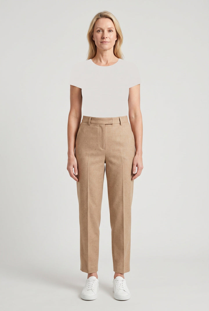 Berenice front crease straight leg trousers – image 2