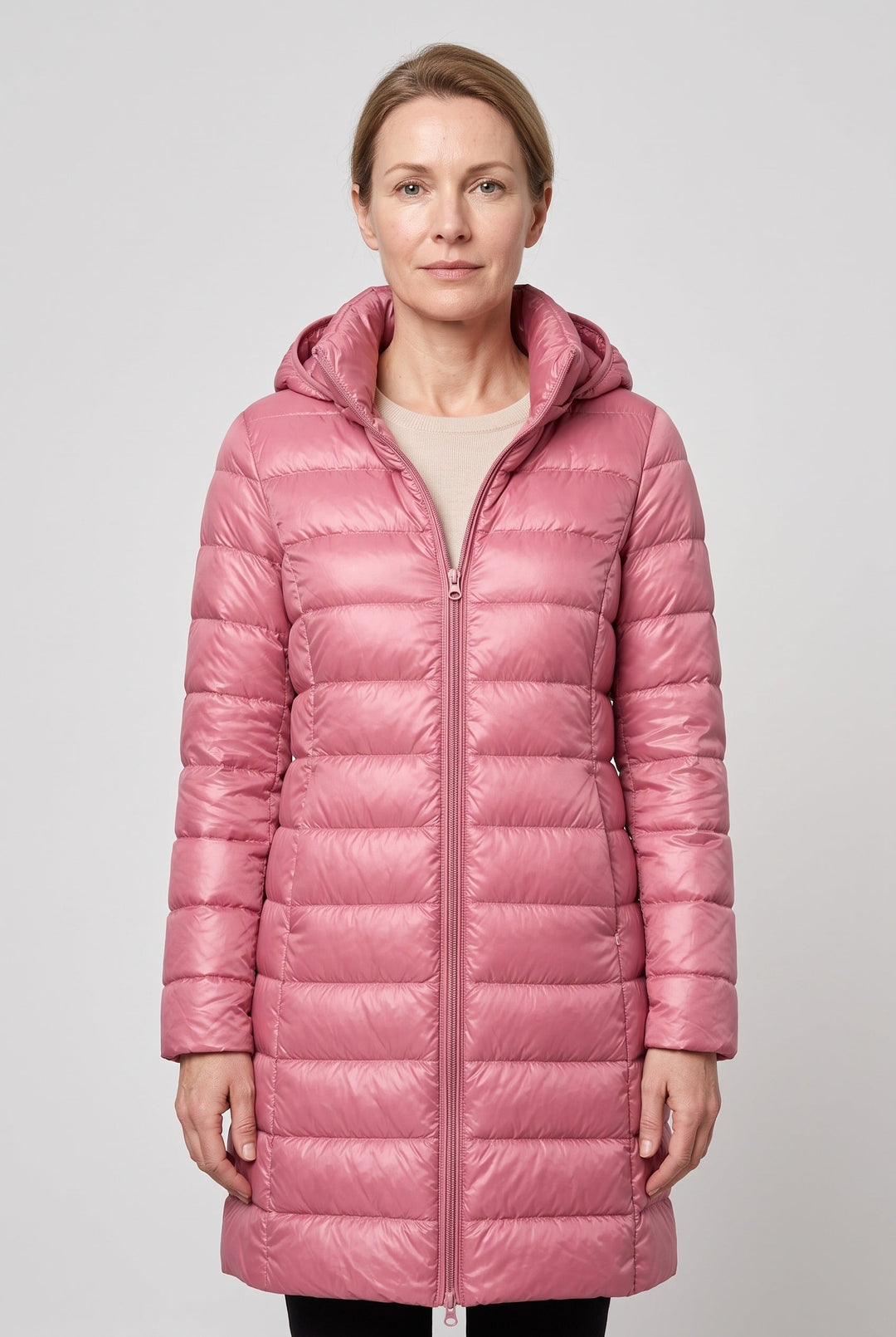 Tansy hooded longline puffer jacket