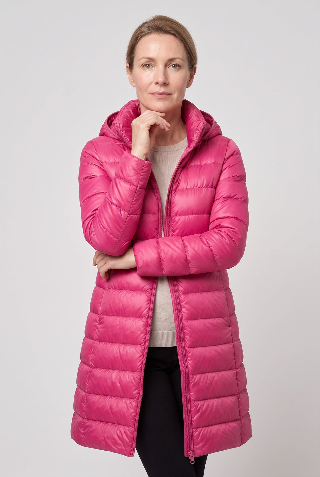 Tansy hooded longline puffer jacket – image 16