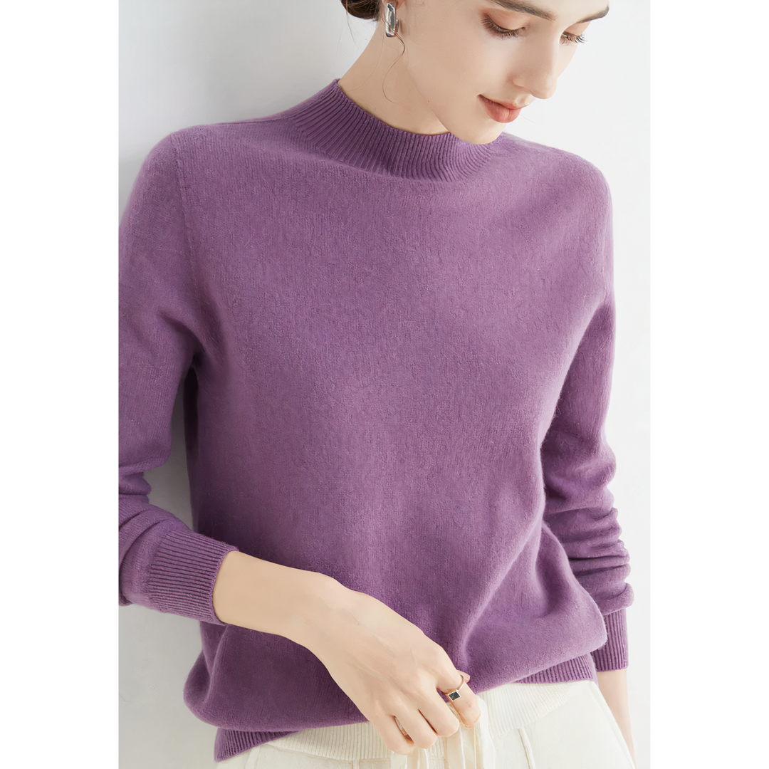Caryl lightweight crew neck knitted jumper – image 11