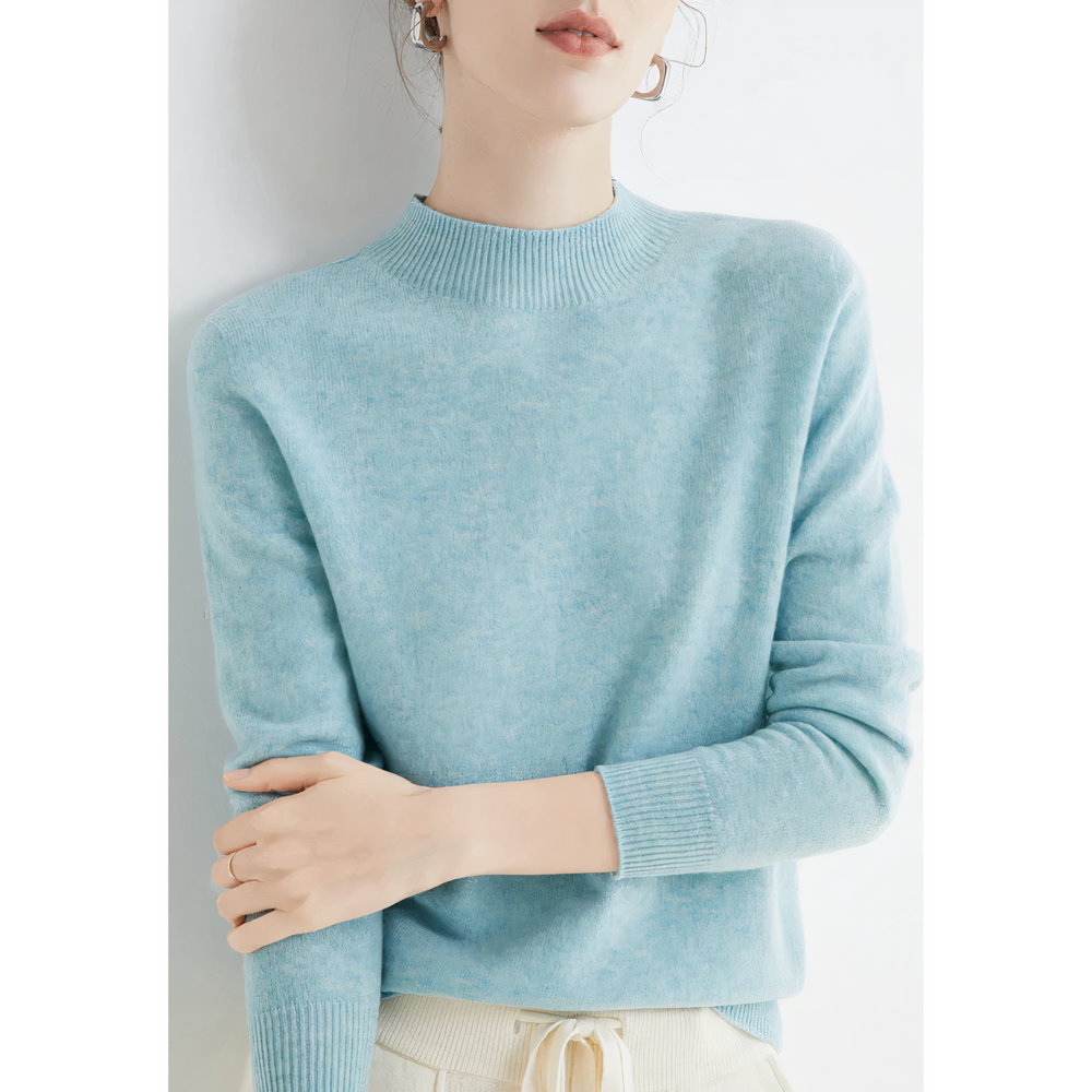 Caryl lightweight crew neck knitted jumper – image 2
