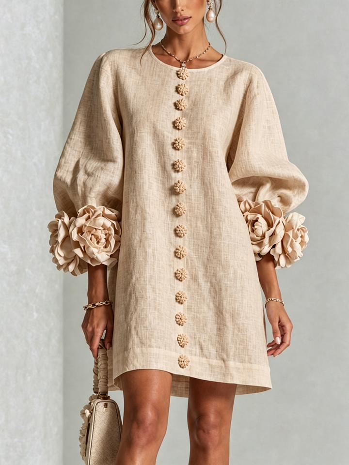Agatha rose cuff A line dress – image 7