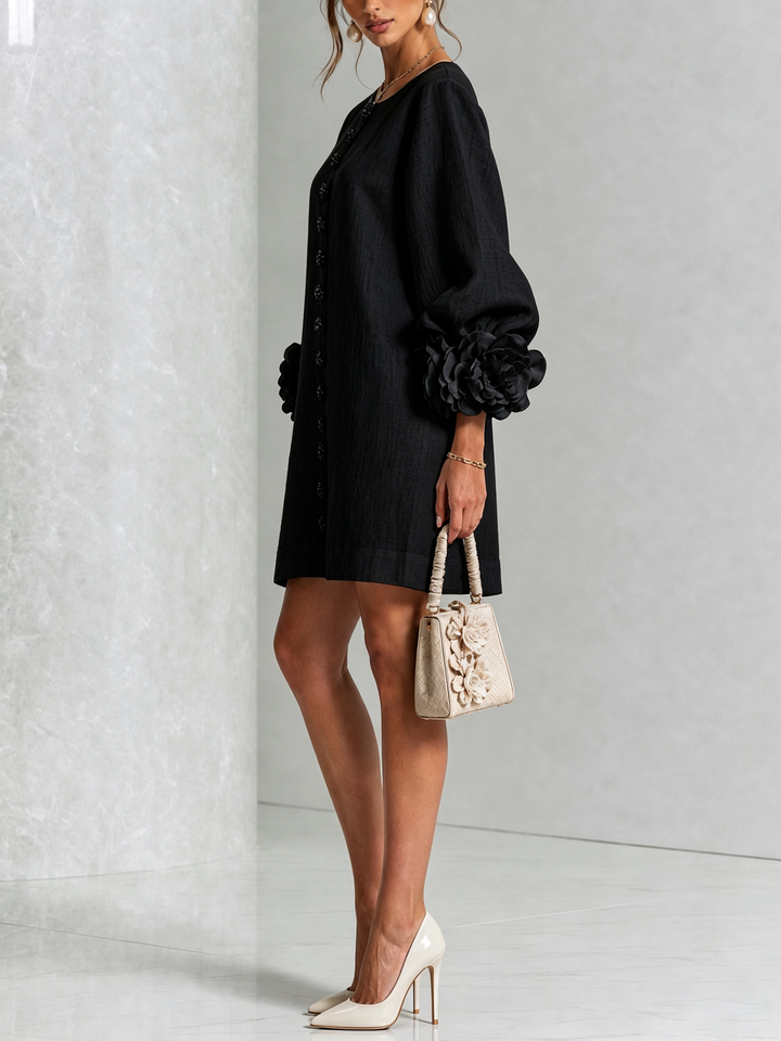 Agatha rose cuff A line dress – image 23