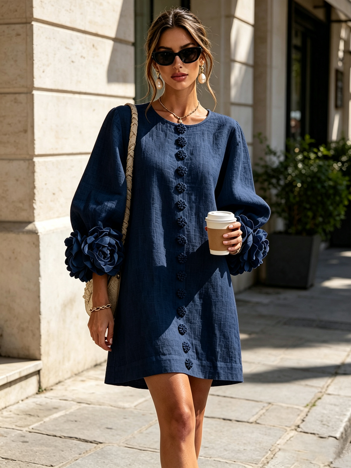 Agatha rose cuff A line dress – image 22