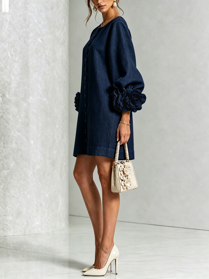 Agatha rose cuff A line dress – image 20
