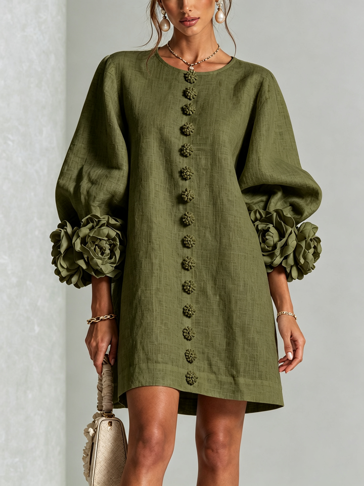 Agatha rose cuff A line dress – image 3
