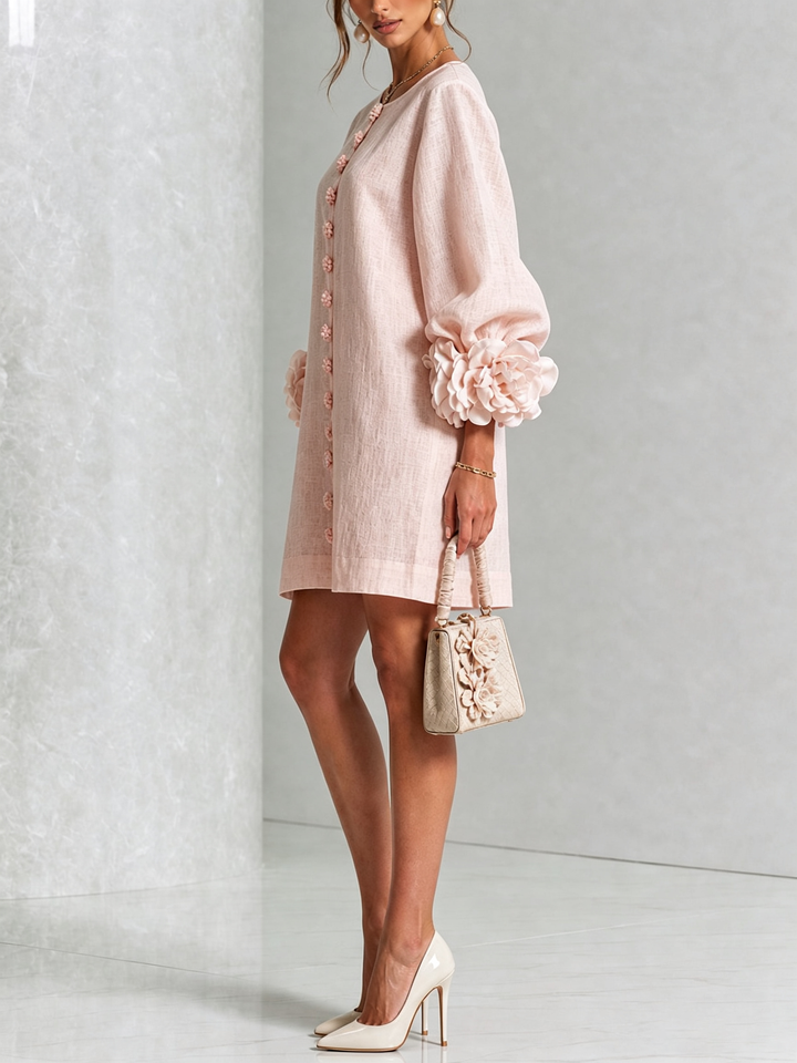 Agatha rose cuff A line dress – image 26