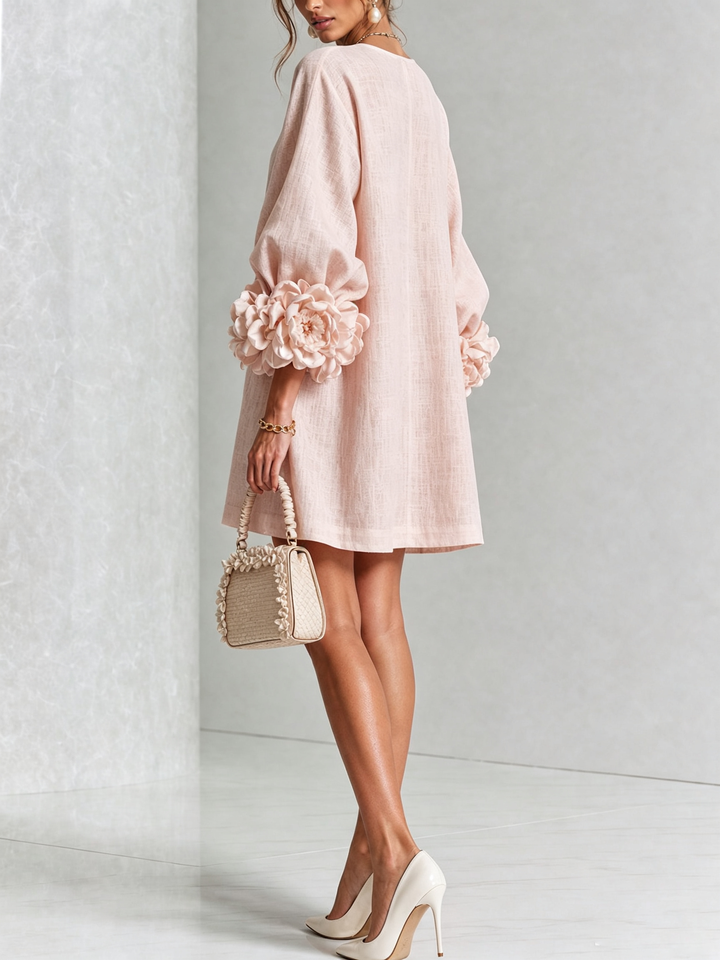 Agatha rose cuff A line dress – image 27