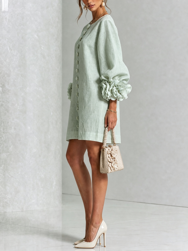 Agatha rose cuff A line dress – image 35