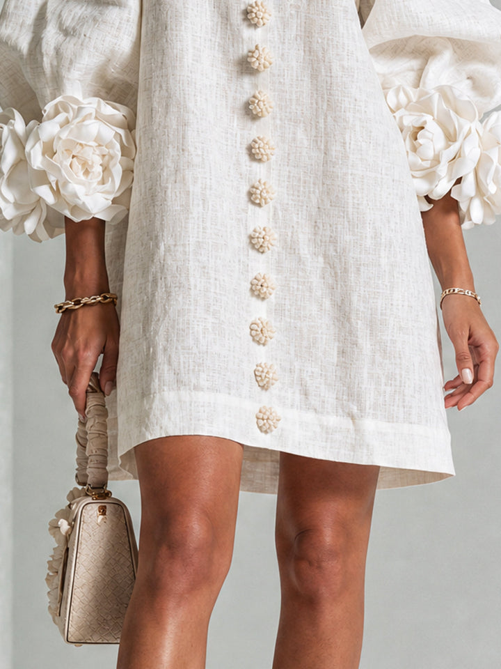 Agatha rose cuff A line dress – image 16