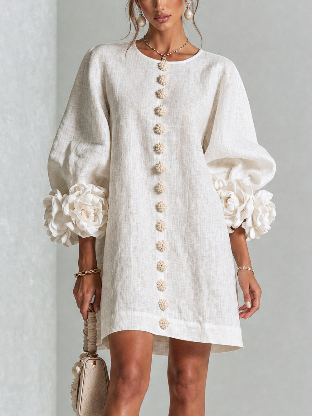 Agatha rose cuff A line dress – image 2