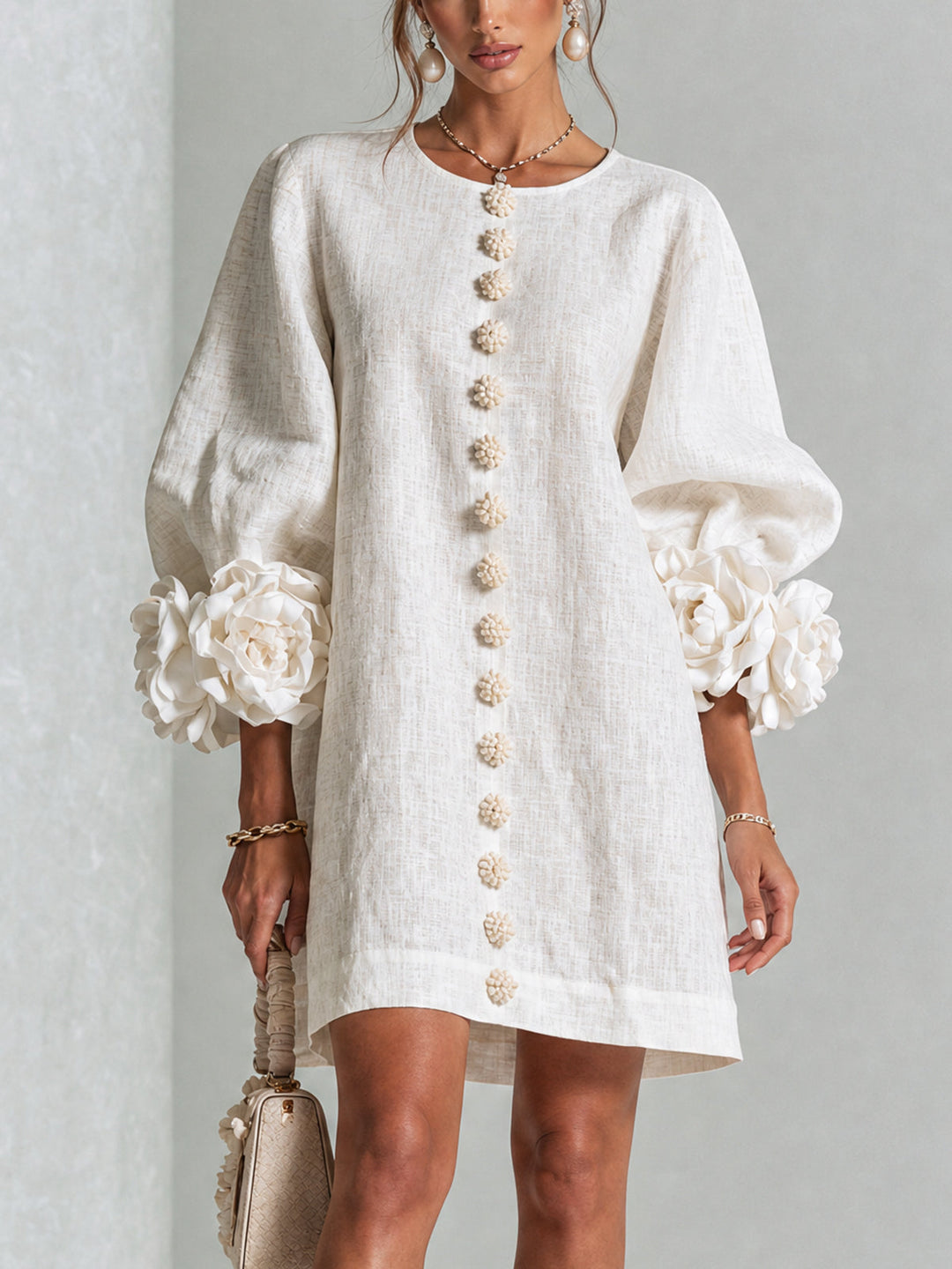 Agatha rose cuff A line dress – image 2