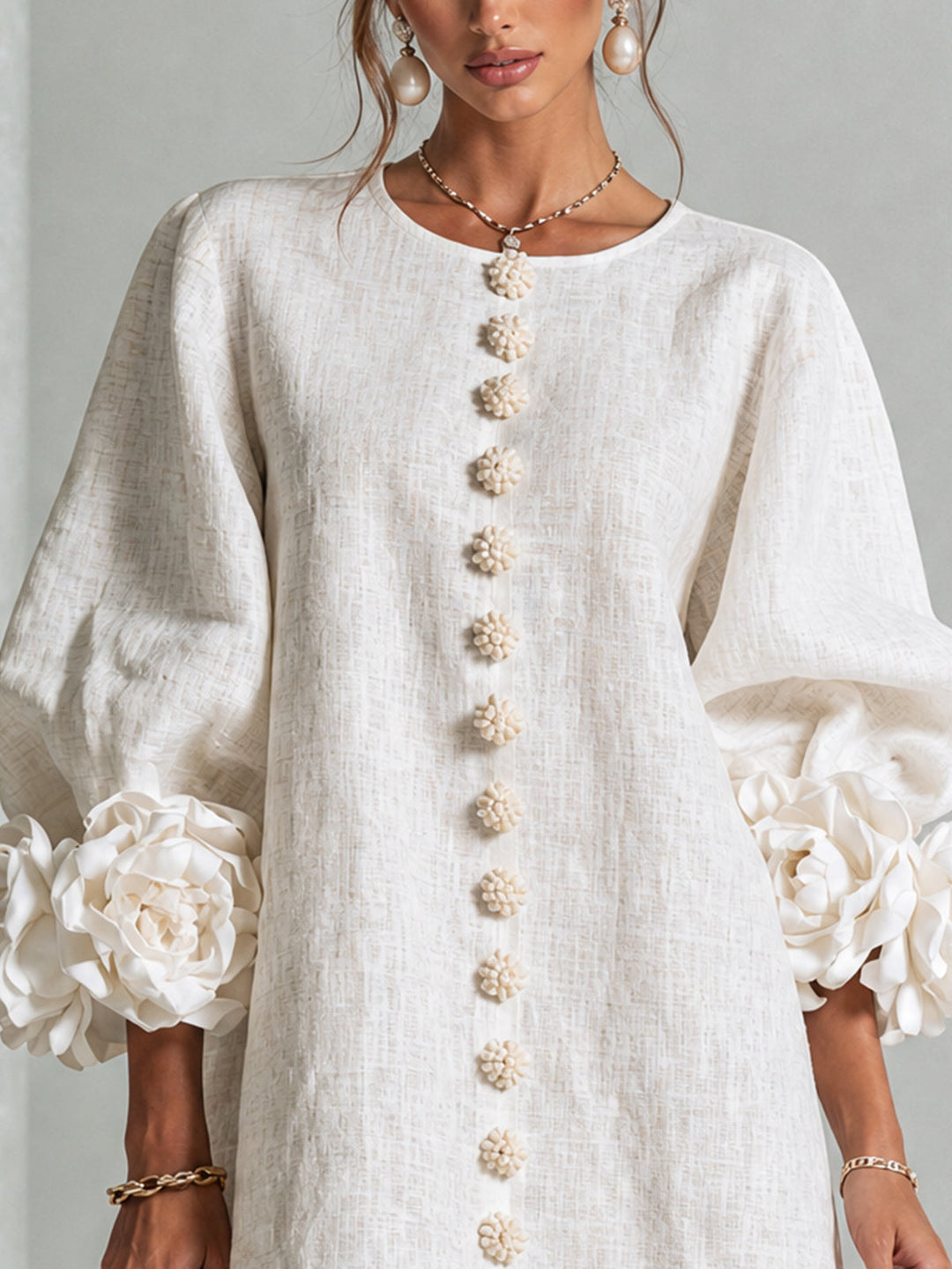 Agatha rose cuff A line dress – image 15