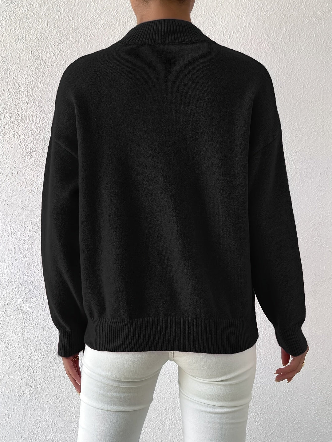 Lowri high neck knitted jumper – image 2
