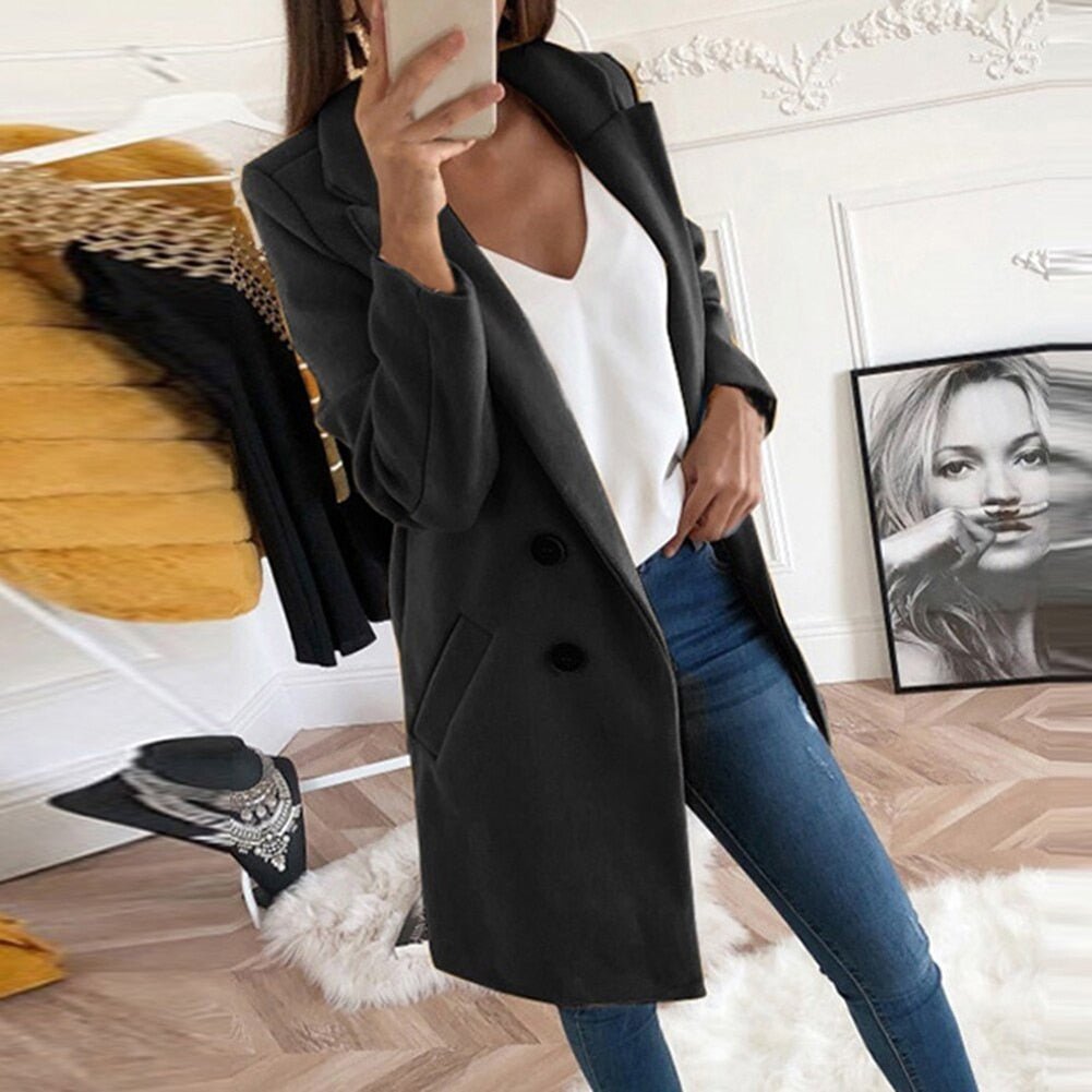 Vivienne long blazer coat