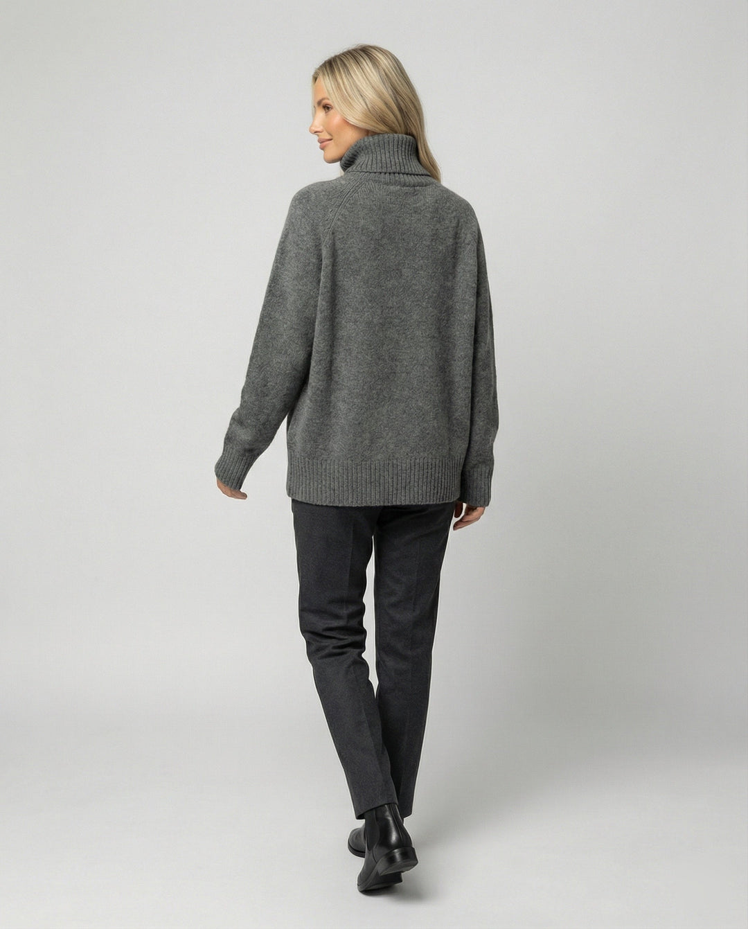 Cybele relaxed fit roll neck jumper – image 3