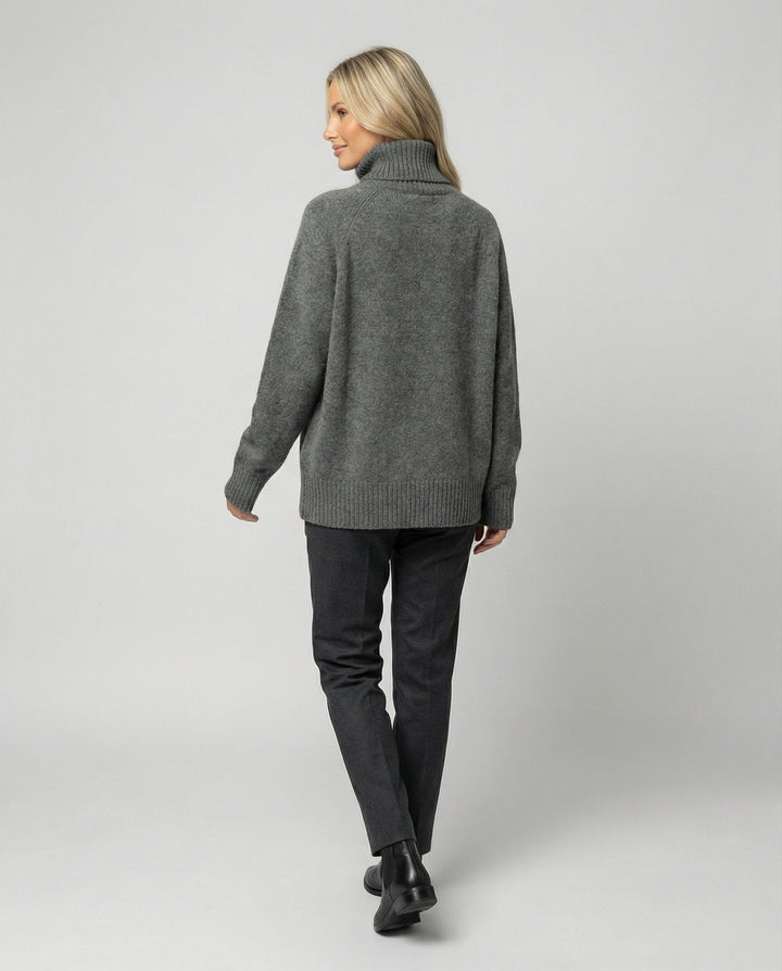 Cybele relaxed fit roll neck jumper – image 3