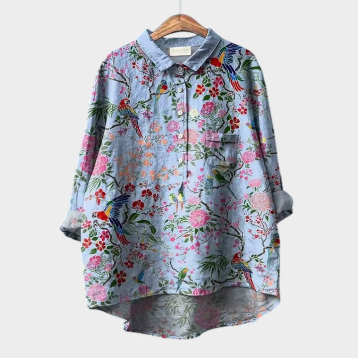 Florence relaxed printed blouse