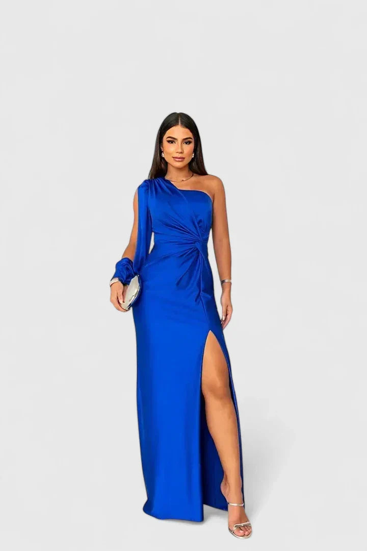 Gabriella one shoulder long sleeve maxi dress – image 8