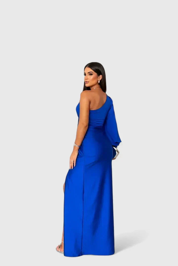 Gabriella one shoulder long sleeve maxi dress – image 9