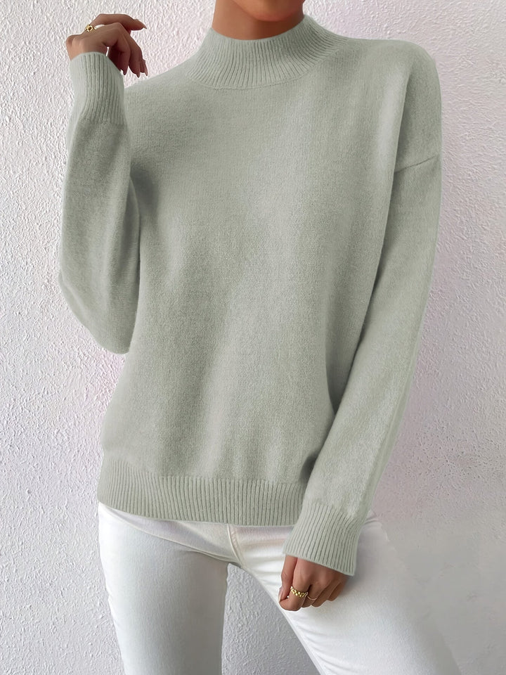 Lowri high neck knitted jumper – image 47