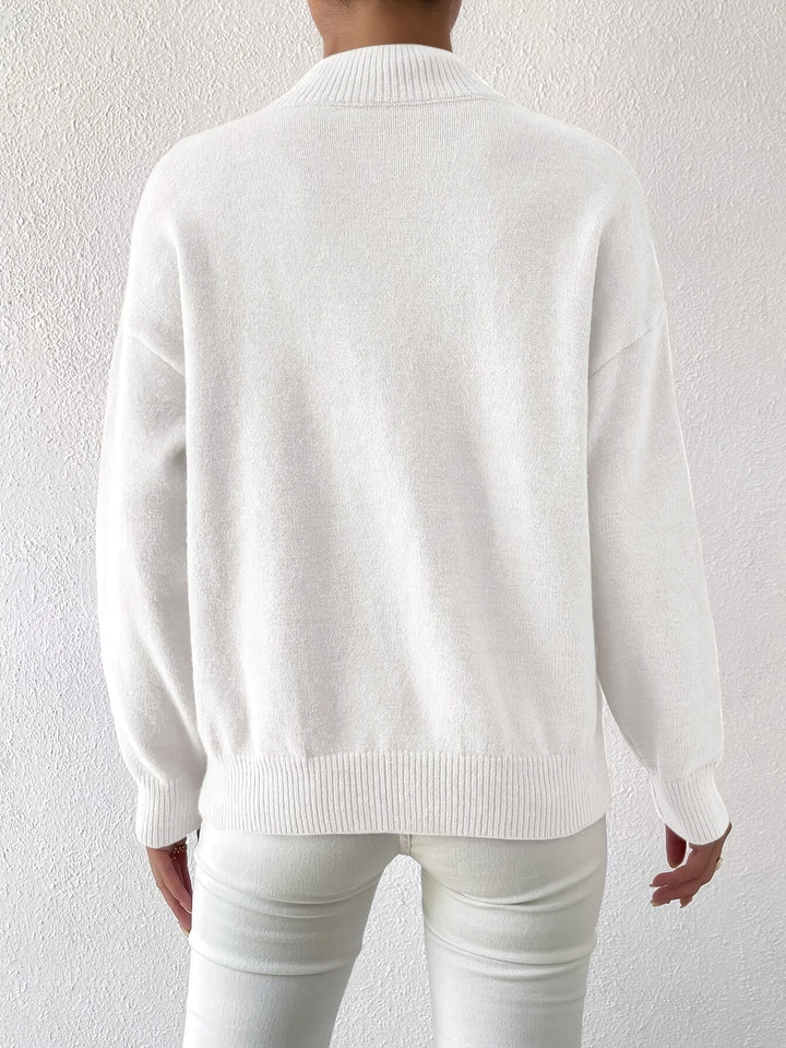 Lowri high neck knitted jumper – image 33