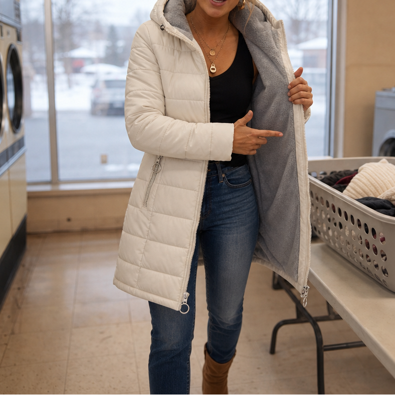 Pandora longline hooded puffer coat – image 6
