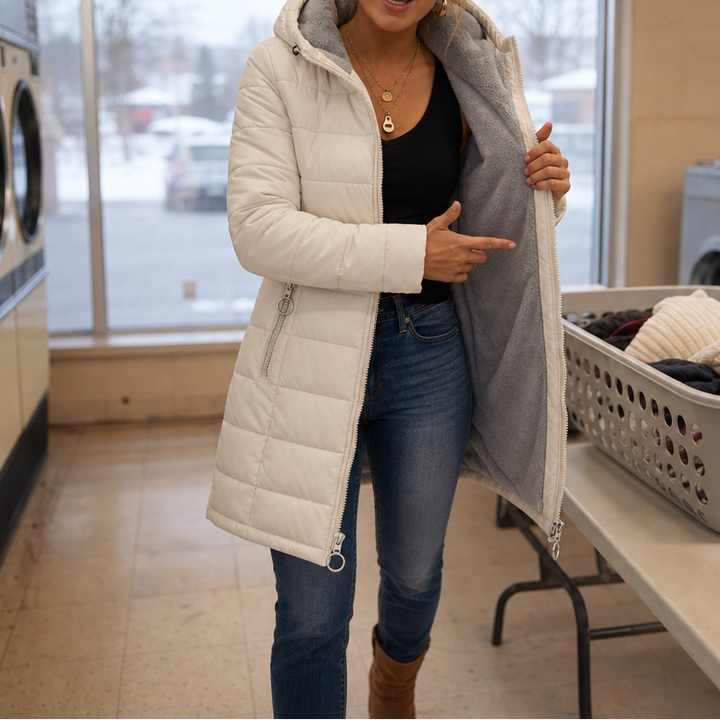 Pandora longline hooded puffer coat – image 6