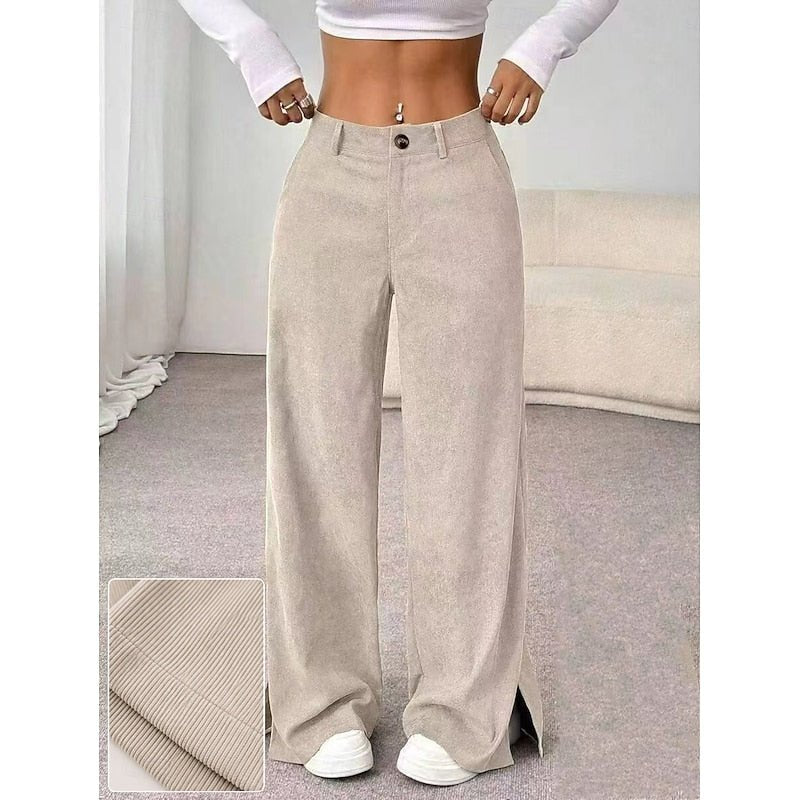 Mairead softly flared wide leg trousers
