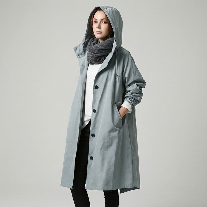 Marjorie hooded trench coat – image 10
