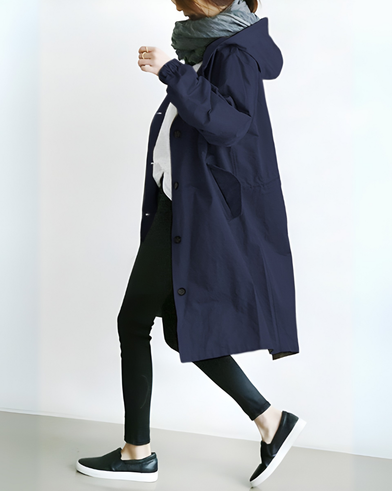Marjorie hooded trench coat – image 3