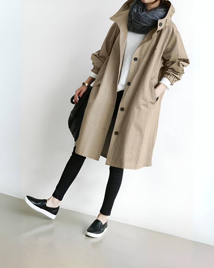 Marjorie hooded trench coat – image 4