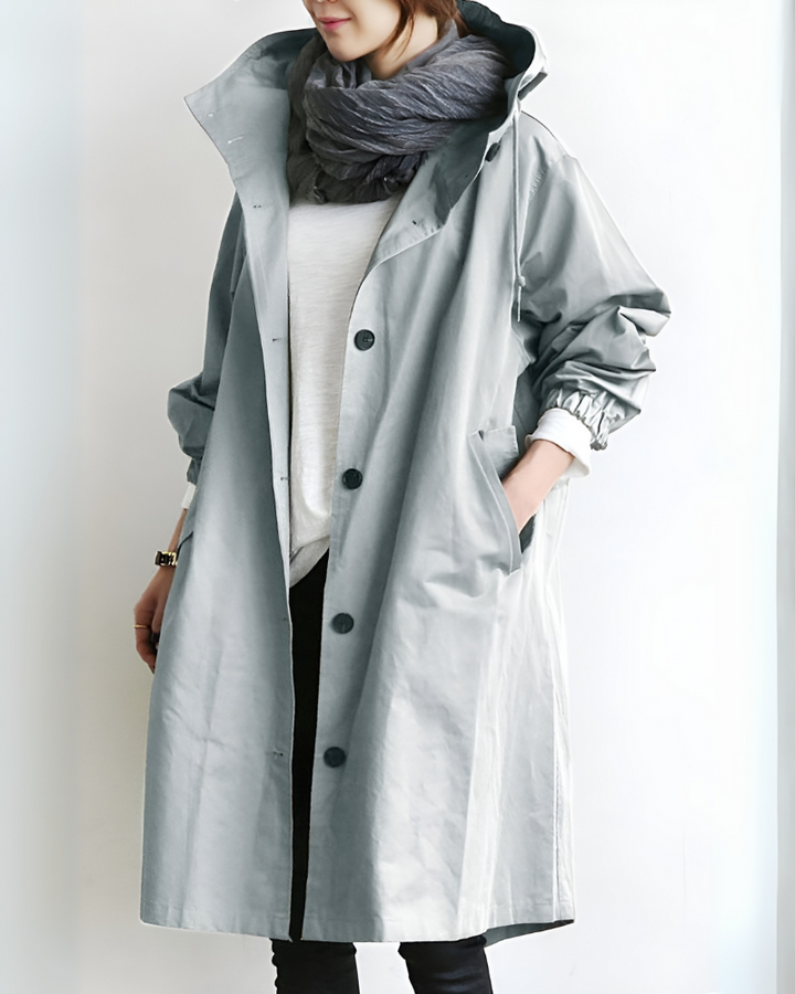 Marjorie hooded trench coat – image 5