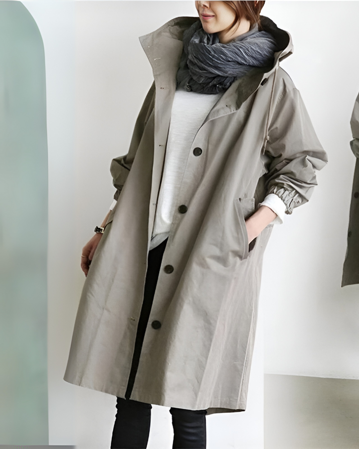 Marjorie hooded trench coat – image 9